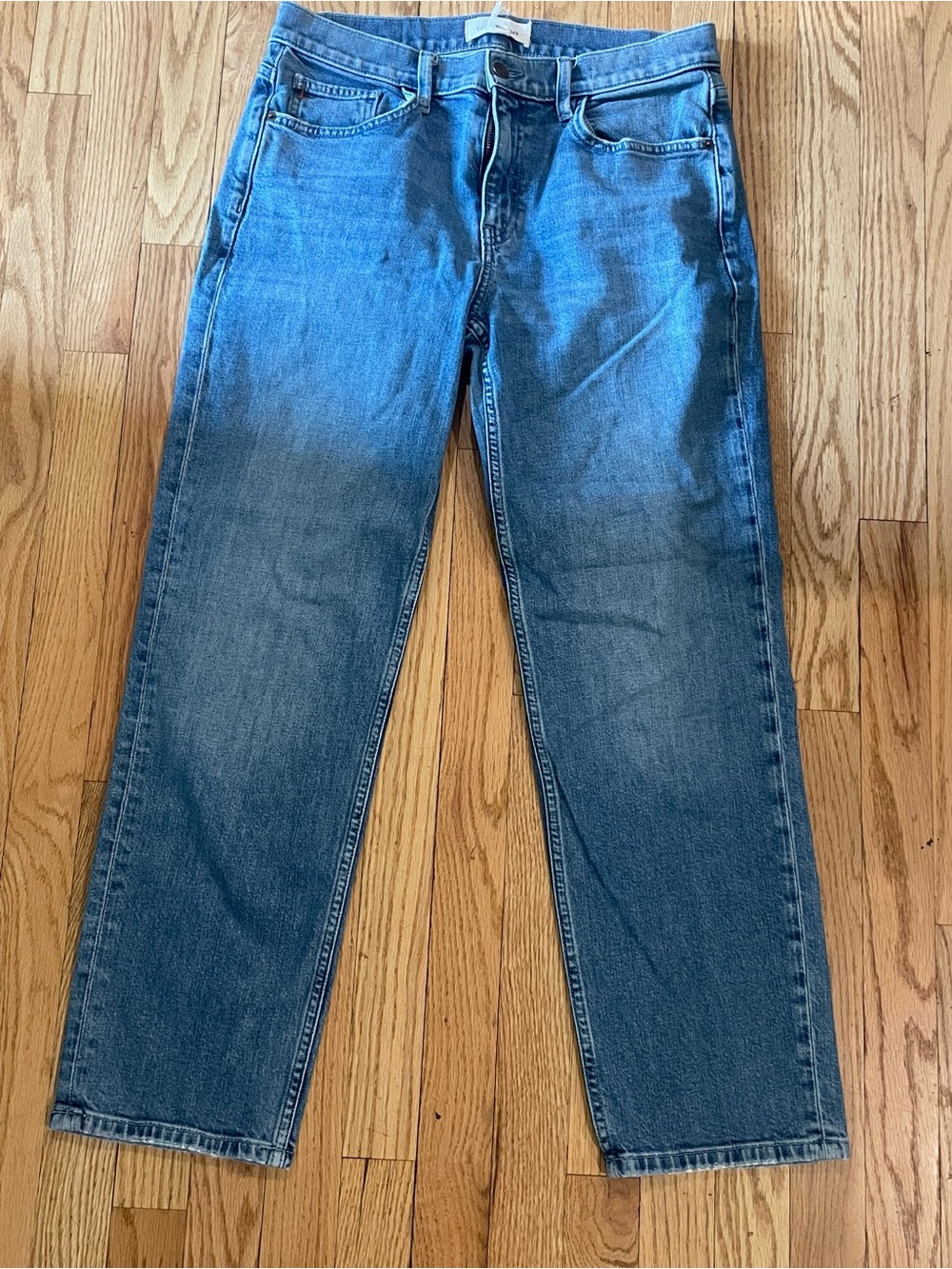 Lafayette 148 New York Straight-Leg Blue Denim Jeans